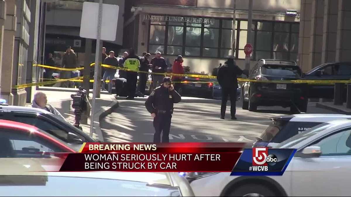 Woman struck by car in Boston