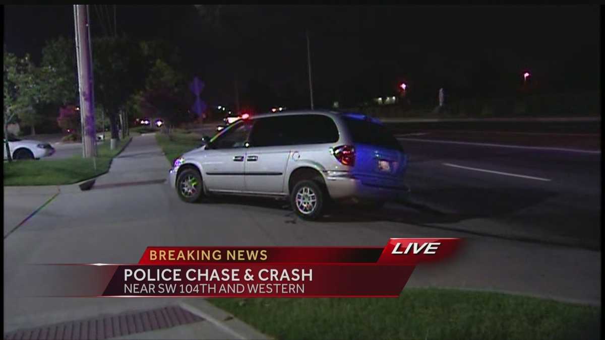 Police chase ends in crash