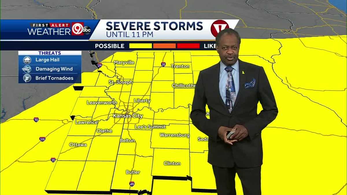 Severe storms possible Thursday night