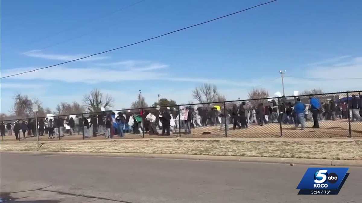 Oklahoma students walk out to protest ICE, sparking debate among state leaders