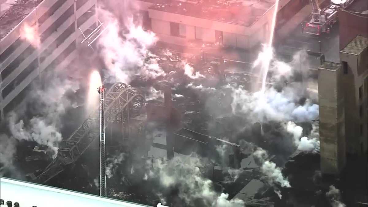 Massive apartment fire in downtown Raleigh