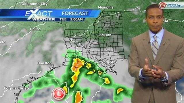 Clear to Partly Cloudy And Warm Monday Rain Tuesday