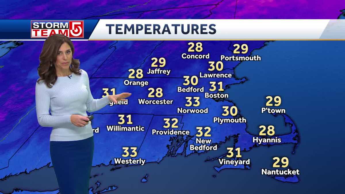 Video: Chilly day with limited sun