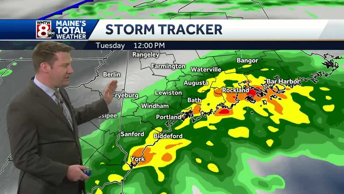 Soaking rain moves out and cooler, drier air moves in
