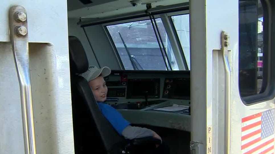 Boy's wish to be Amtrak conductor comes true