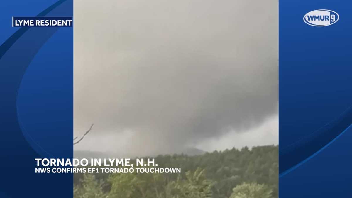 Raw videos show tornado in Lyme, New Hampshire