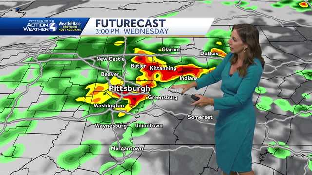 Sunny Today, Storms Return Wednesday