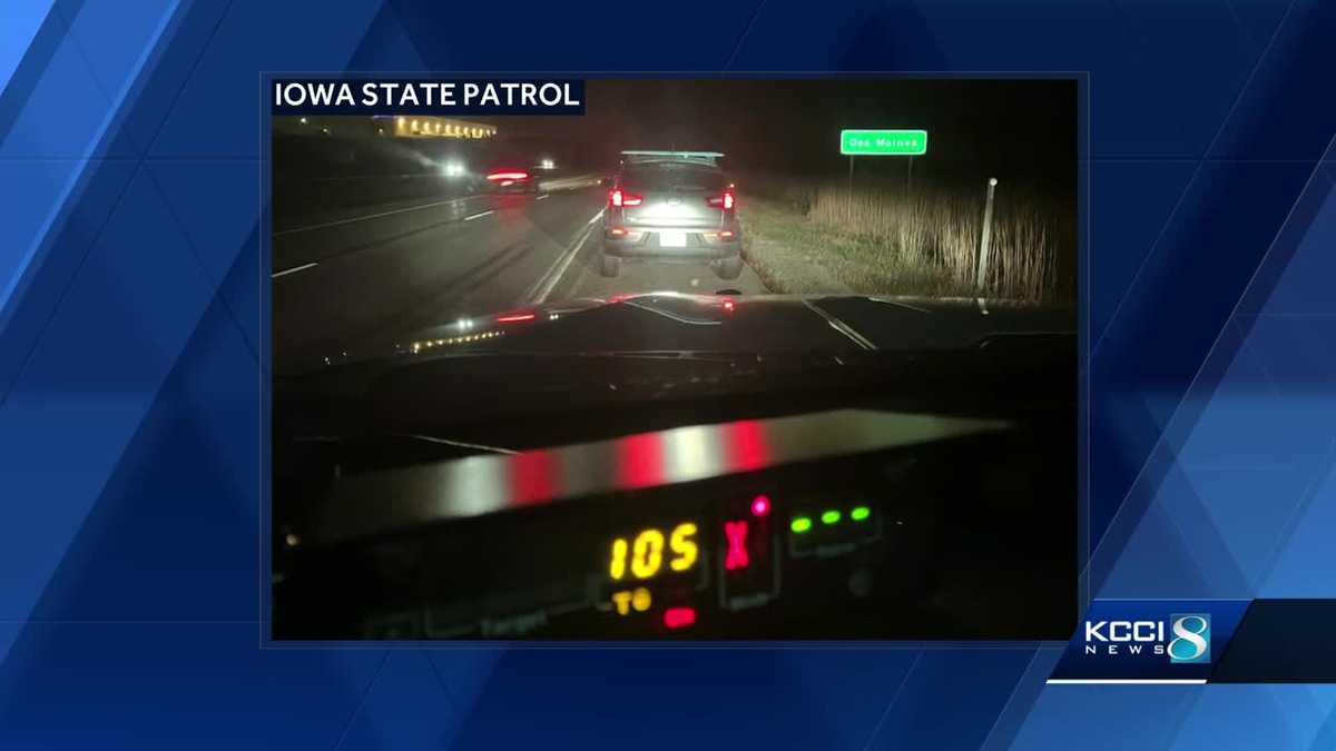 Iowa State Patrol clocks teen driving 105 mph on highway