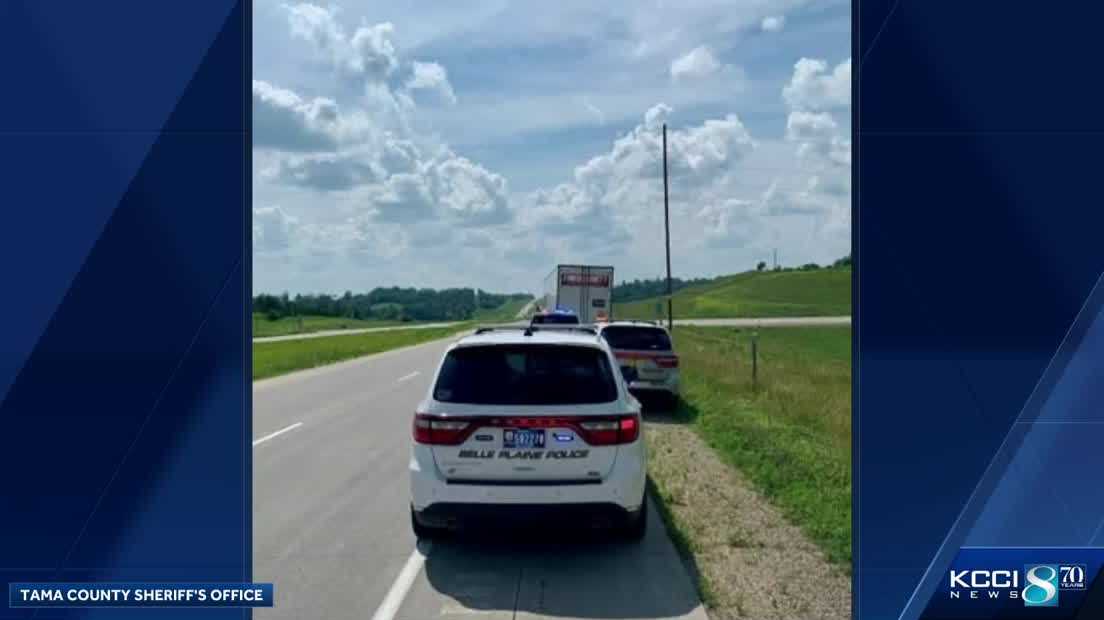 Semi leads law enforcement on chase on Highway 30