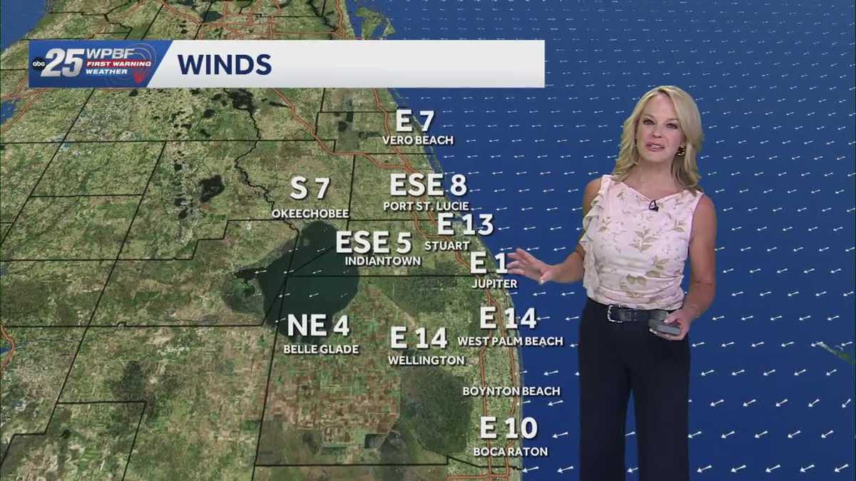Breezy and dry for South Florida