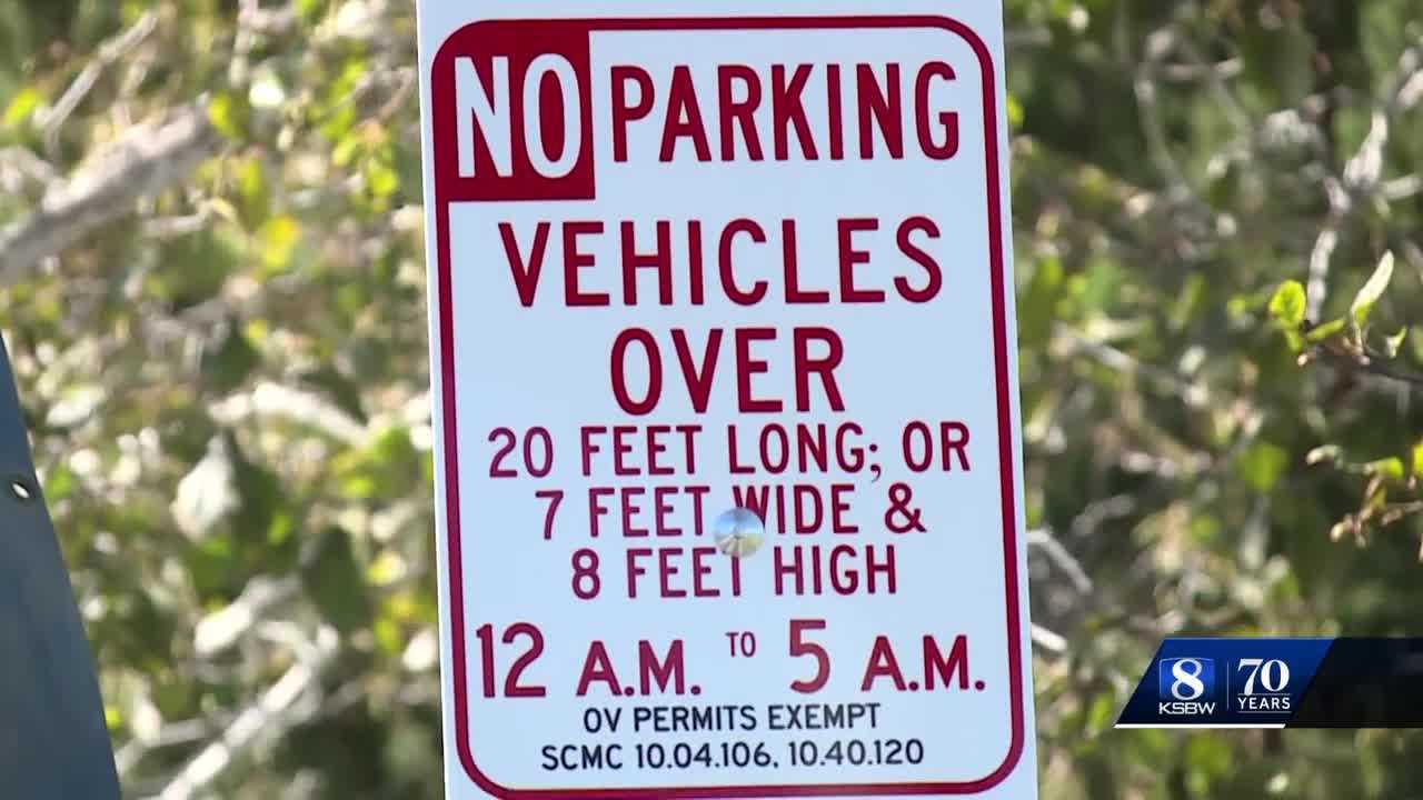 Santa Cruz oversized vehicle ordinance in effect affecting the