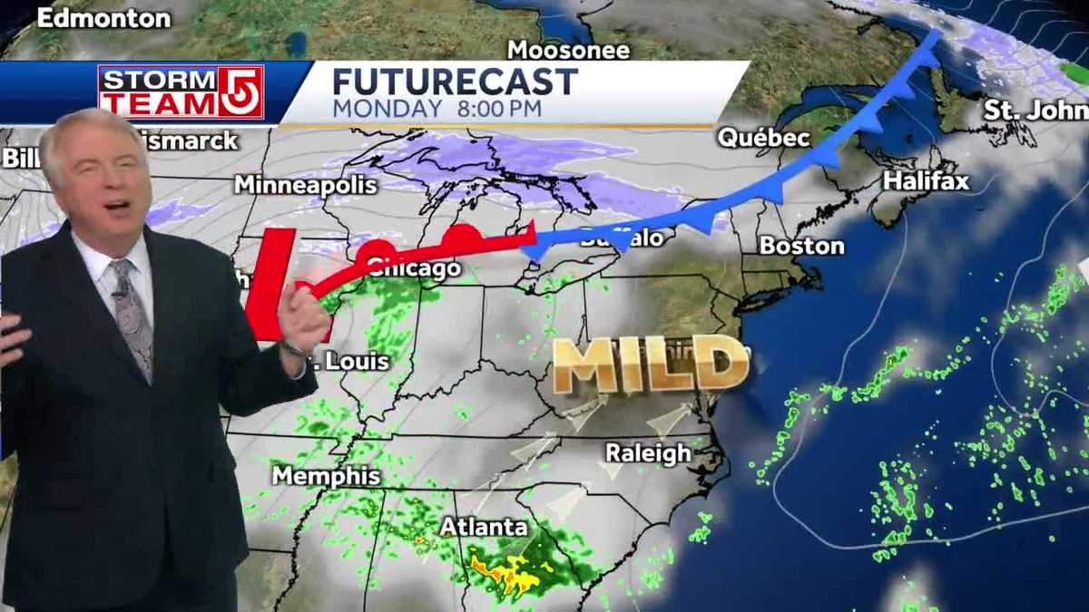 Spring-like warmth to kick off roller-coaster weather week in Mass.