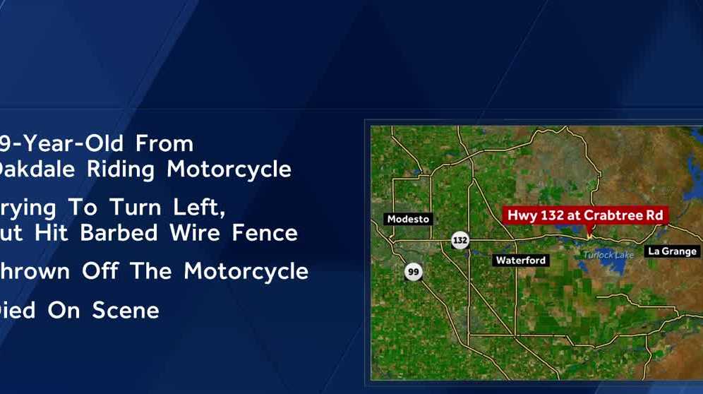 19-year-old motorcyclist dies in crash in Stanislaus County
