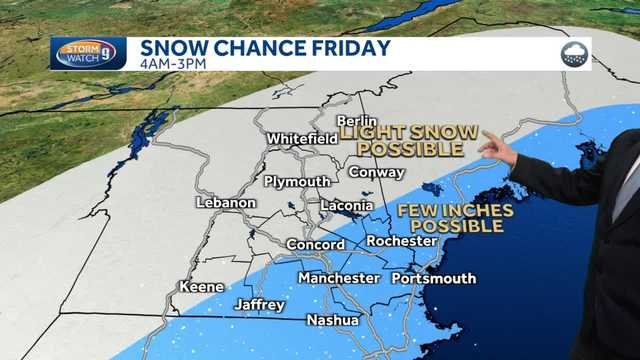 New Hampshire snow forecast: Accumulation possible Friday - Vimarsana News