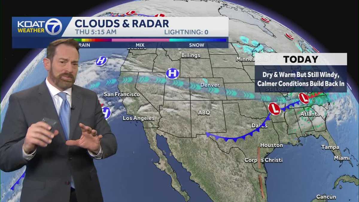 Warm and windy afternoon ahead with record-challenging temperatures