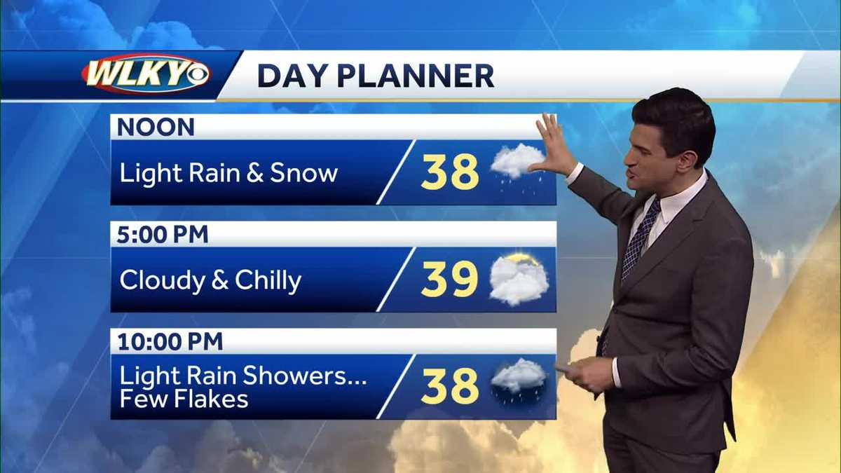 Light rain and snow Friday