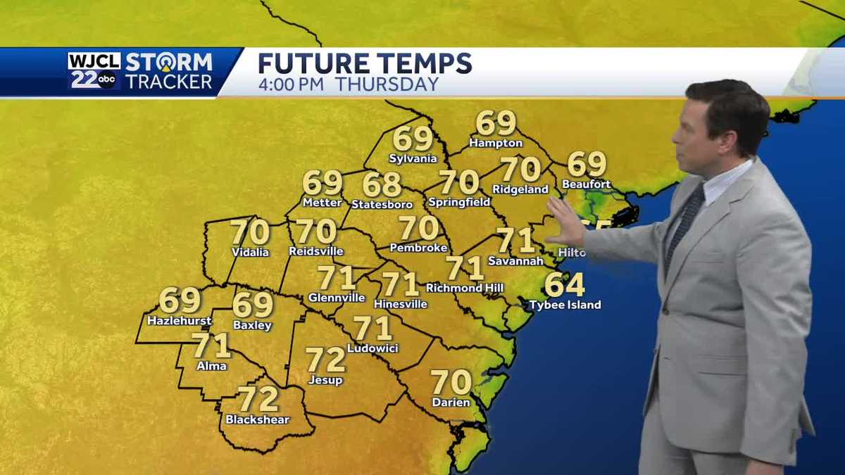 Pleasantly mild weather today but cooler weather by the weekend - WJCL