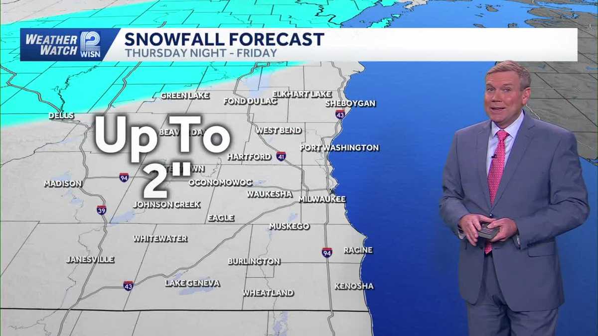 Rounds of snow moving through SE Wisconsin through Sunday
