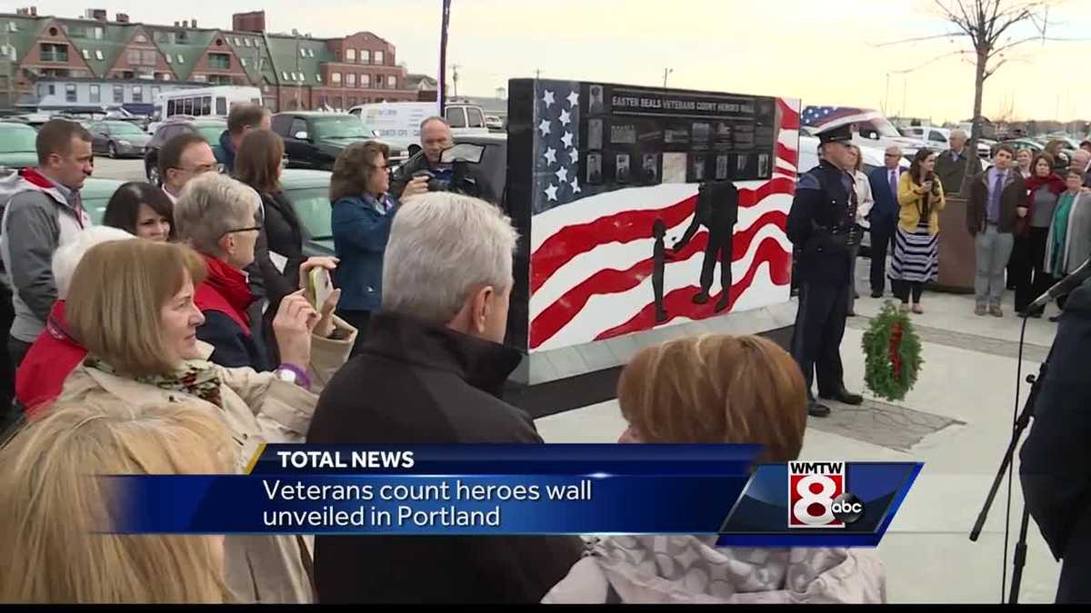 'Veterans count heroes' wall dedicated to Maine's veterans in Portland