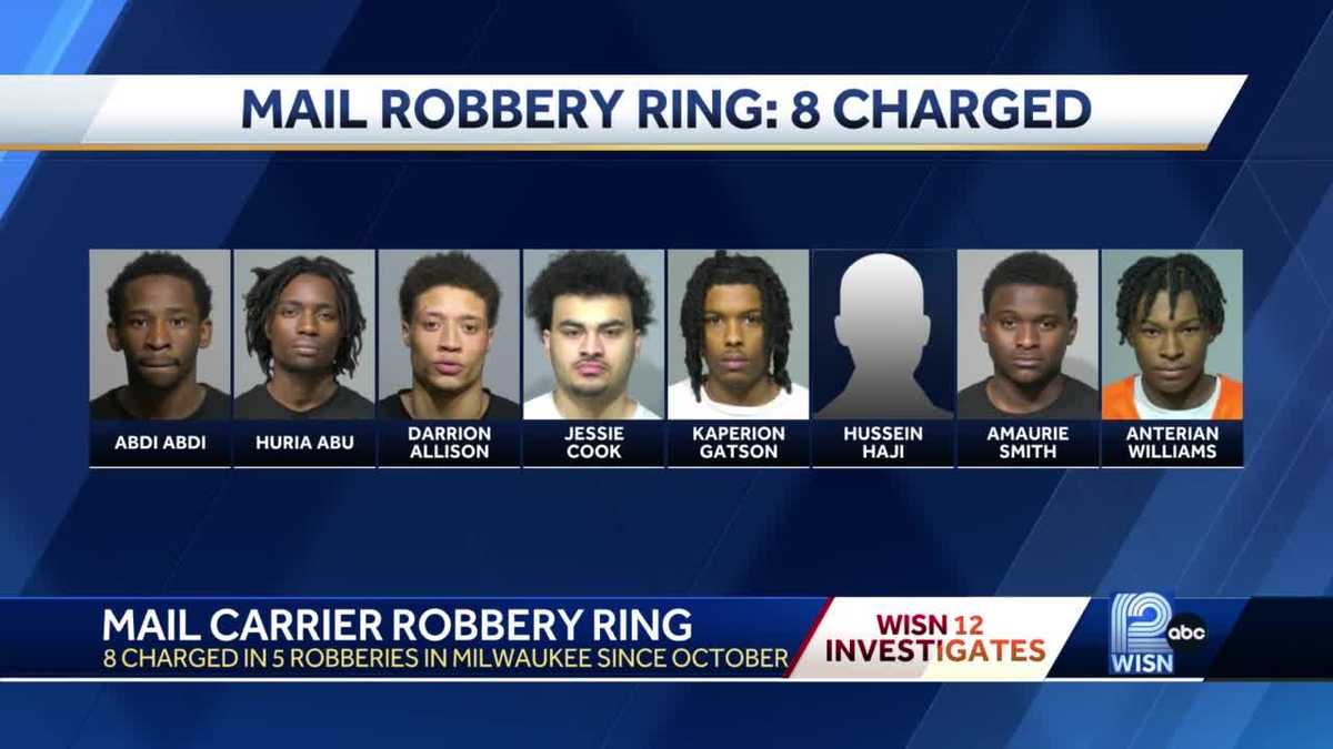Eight Wisconsin men arrested and charged for mail theft ring