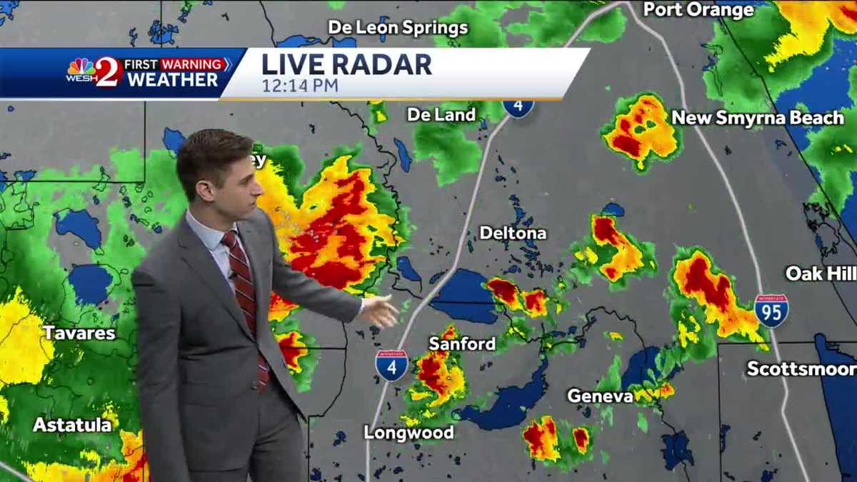 Strong weather moving through the area