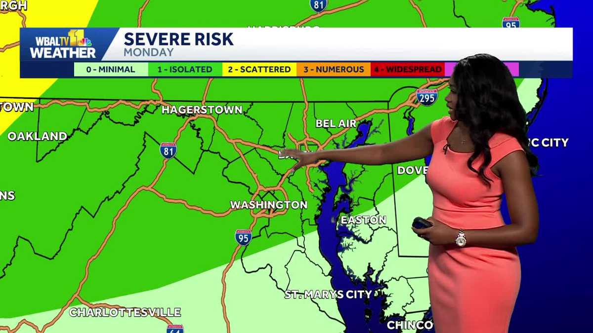 Dry weather to end the weekend in Maryland