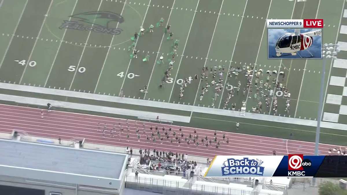 Banding Together: Staley Falcons marching band performs on KMBC 9