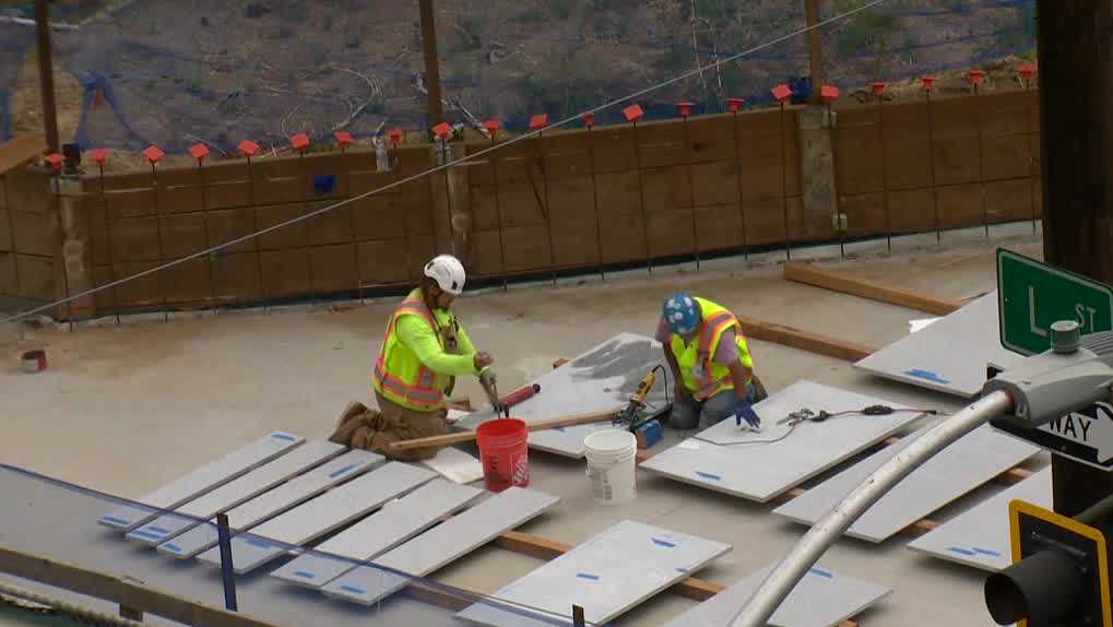 Installation of $5.2 million Italian stonework begins on controversial Capitol Annex project