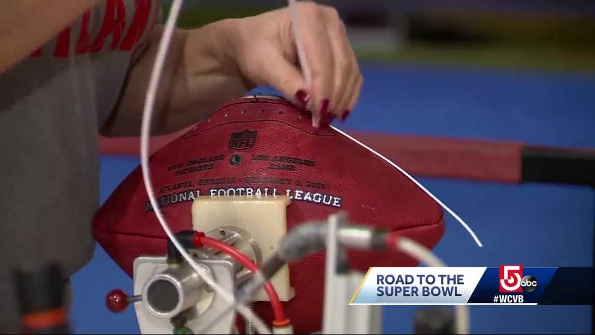 Fans can make their own footballs at Super Bowl experience