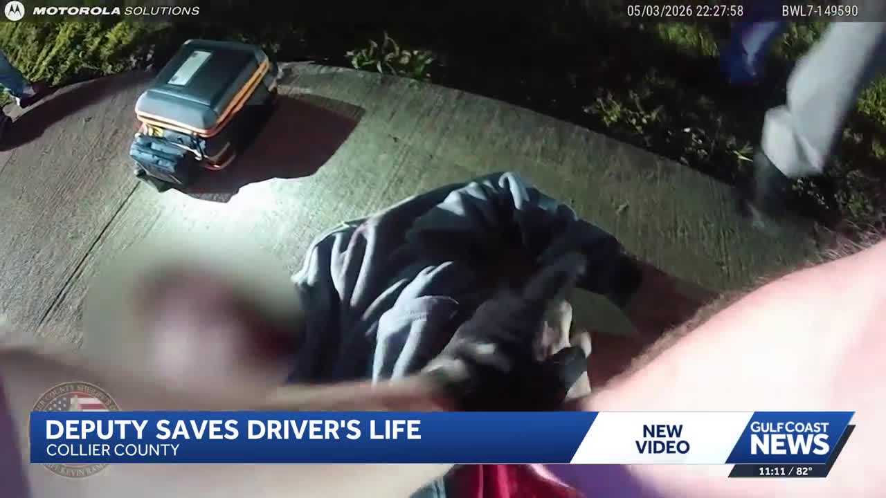 Florida deputy helps save driver by performing CPR