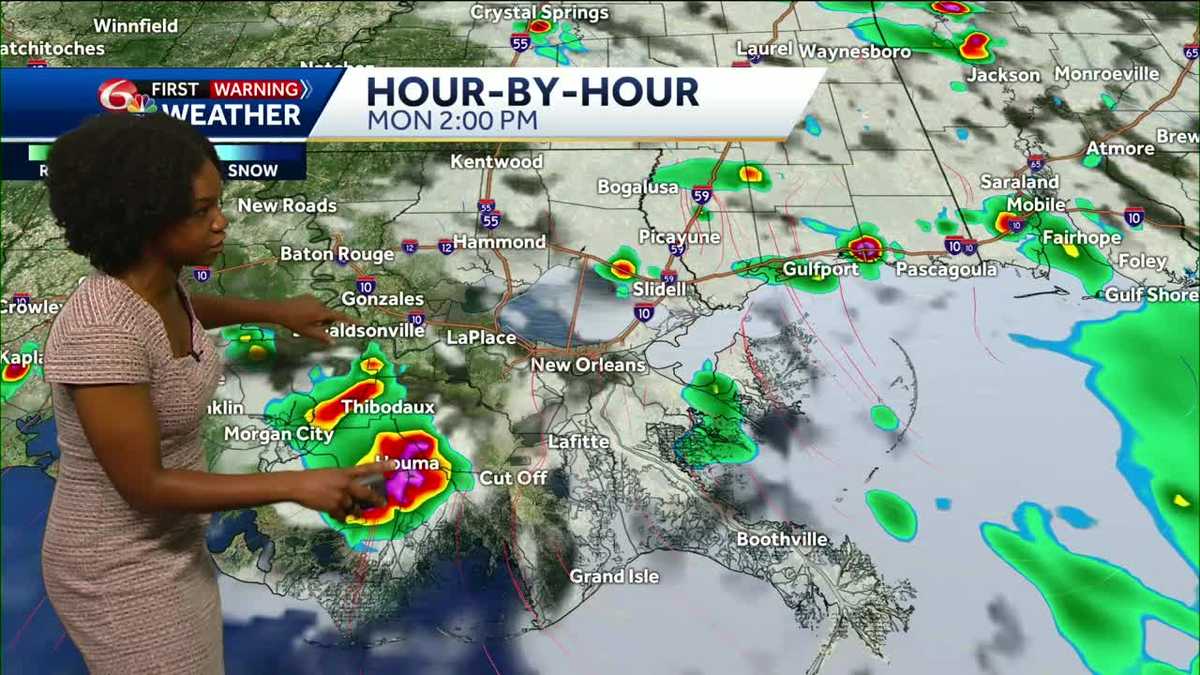 Afternoon Storms Likely in your New Orleans forecast, some heavy at times