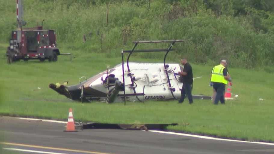 Investigators probe small plane crash with Pa. State Police helicopter