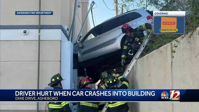 Asheboro firefighters rescue driver who crashed into building - Vimarsana News