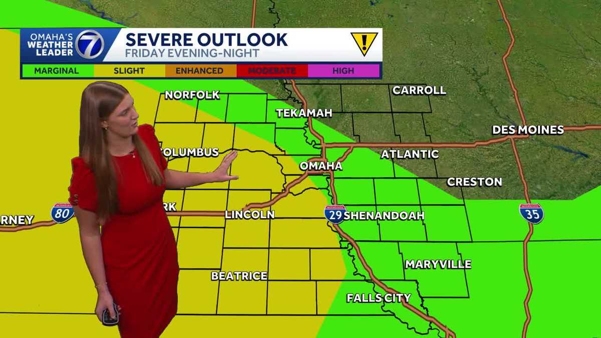 Overnight storm chances near the Omaha area