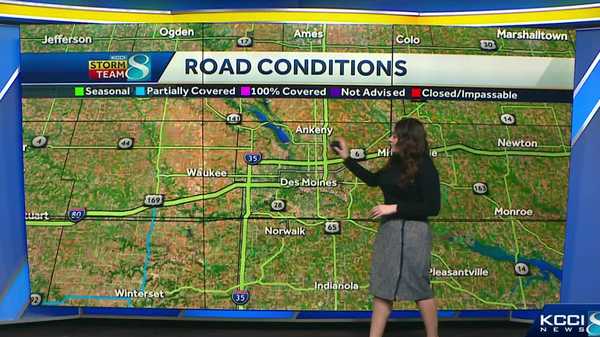 southwest iowa still seeing partially covered roads tuesday morning