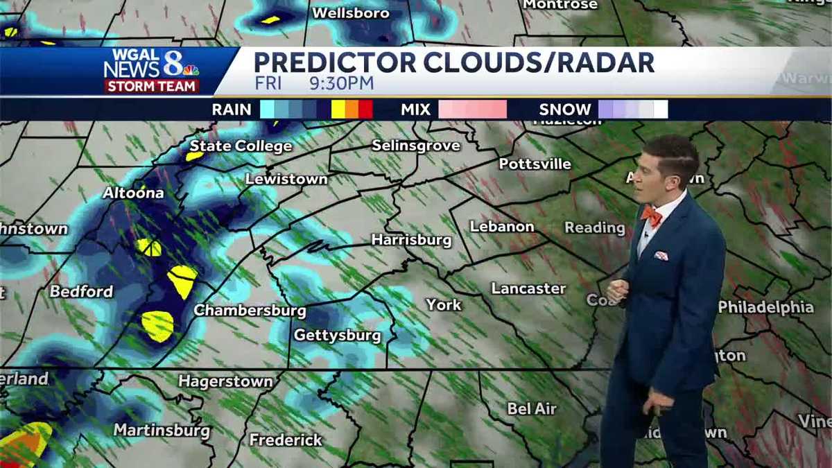 Rain chances spike late Friday into the weekend