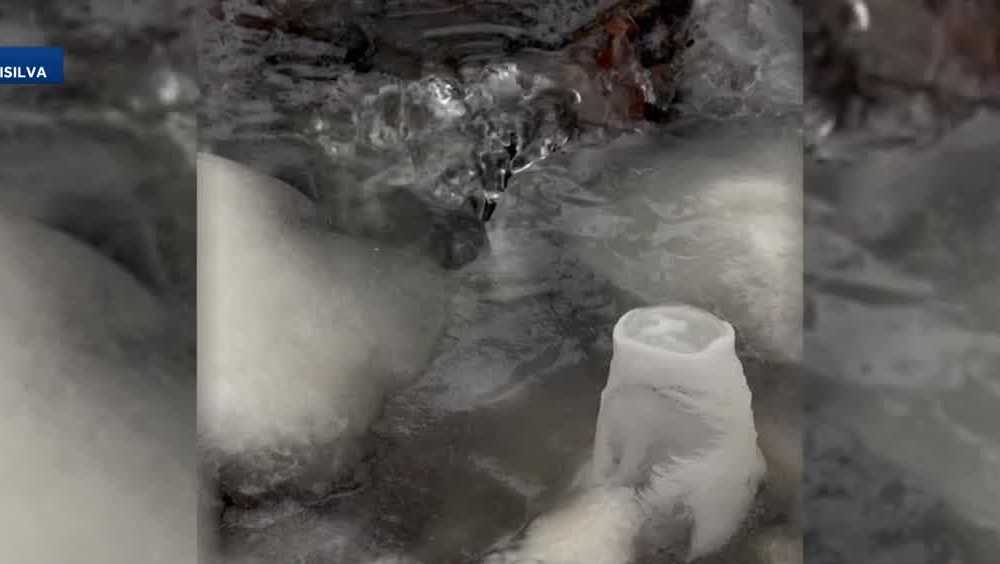 Video: Unique ice formation seen near New Hampshire's Mount Chocorua