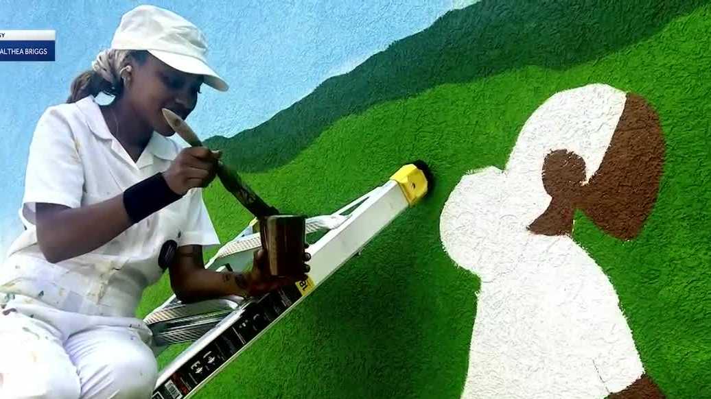 Birmingham artist Micah Althea Briggs brings African diasporic symbols to murals and first solo show