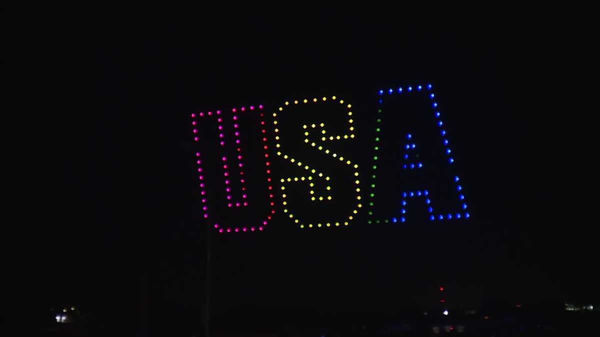 Video: Summerfest 2025 drone show in Lawrence, Kansas