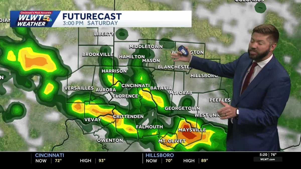 Timeline: When storms impacts Saturday plans for Cincinnati