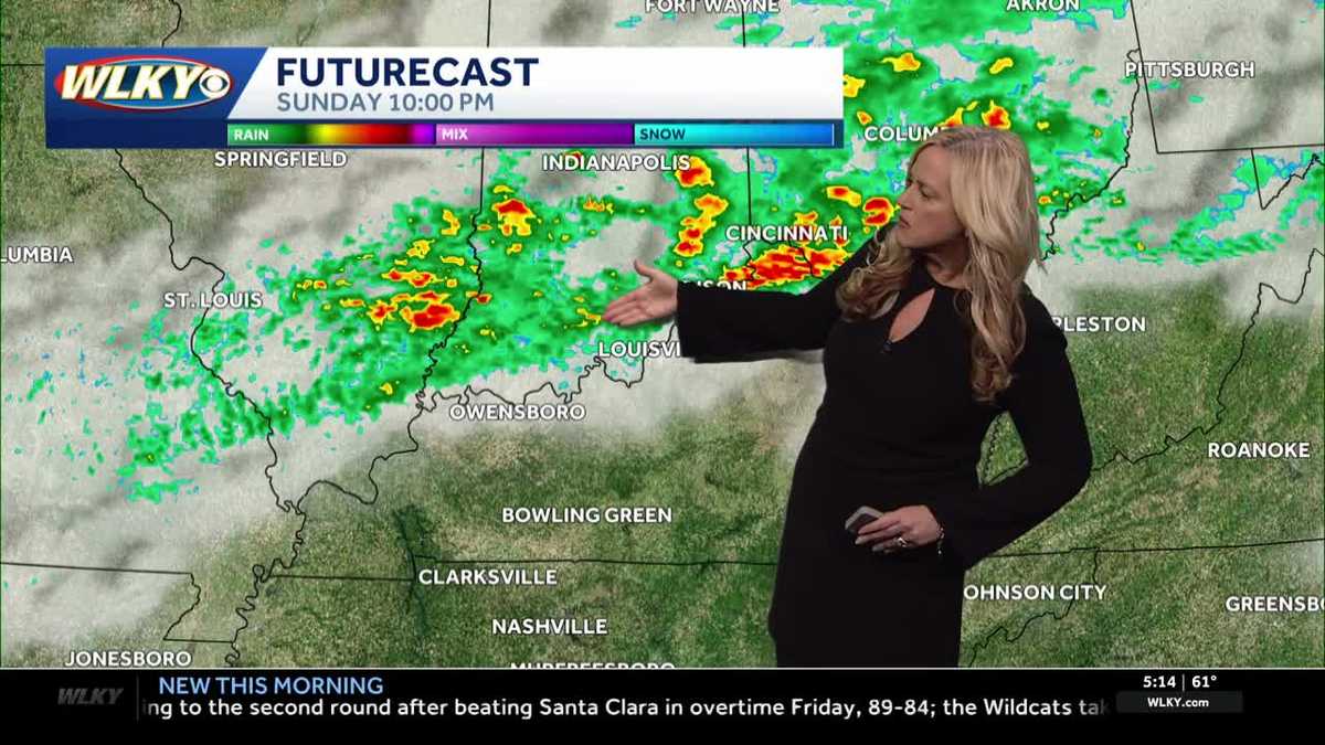 Warm weekend but strong storms fire up toward Sunday night