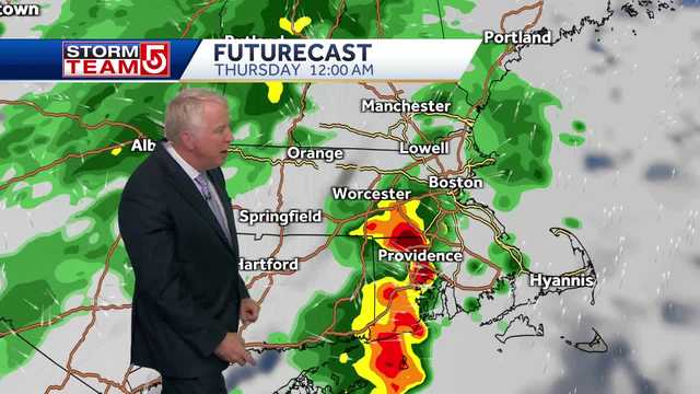 Video: More storms spread across Mass. overnight