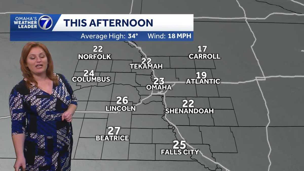 Cold and breezy Monday afternoon for Omaha area - KETV