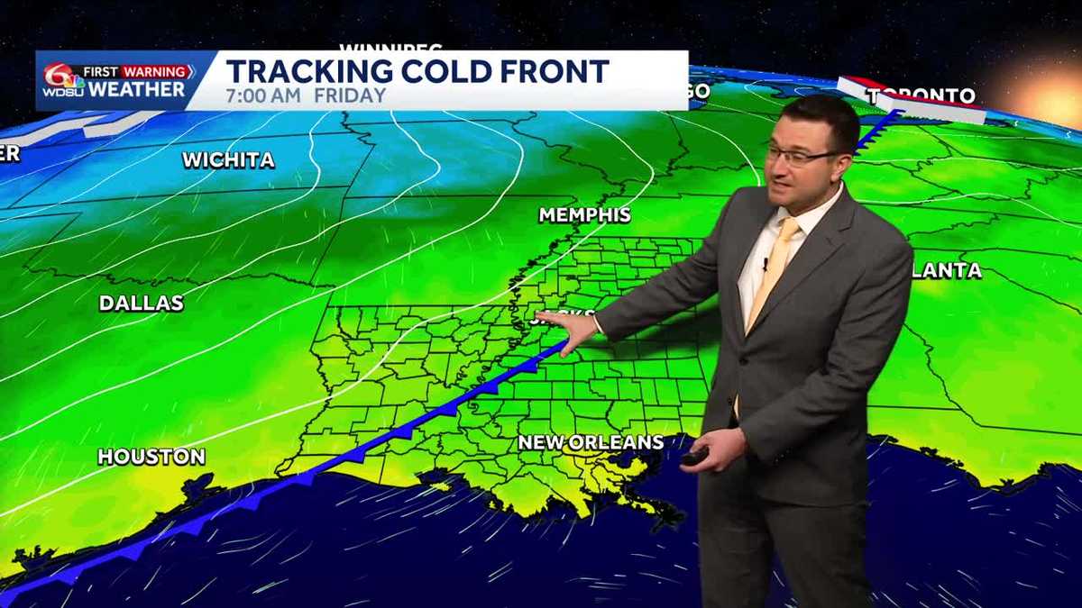 One more hot day before a much cooler weekend in Louisiana