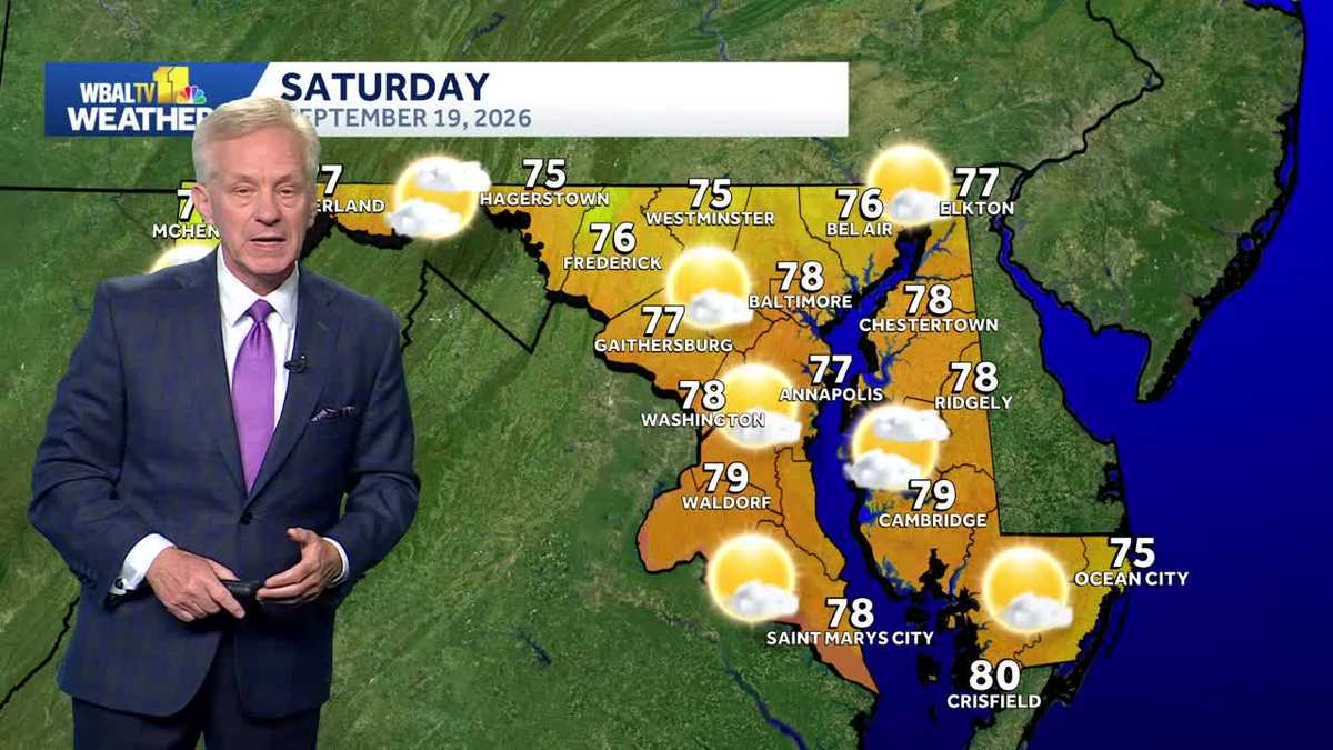 Cooler temperatures coming to Baltimore, cloudy skies
