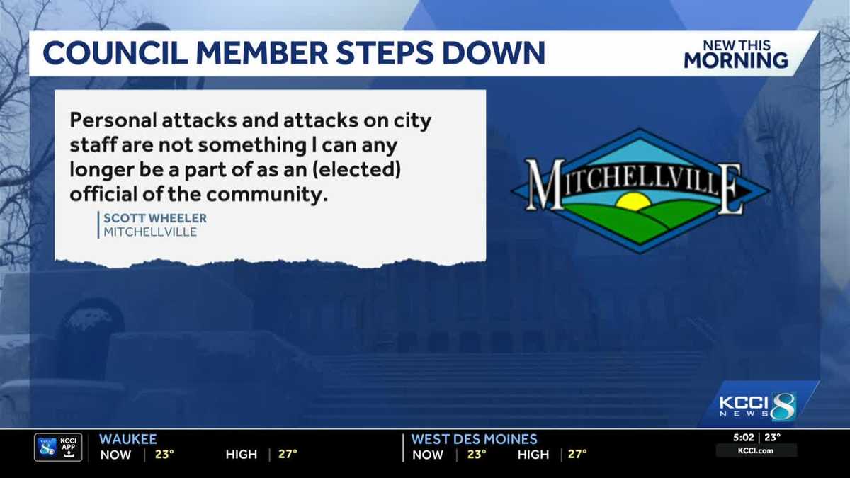 Mitchellville City Council member resigns, citing 'personal attacks"