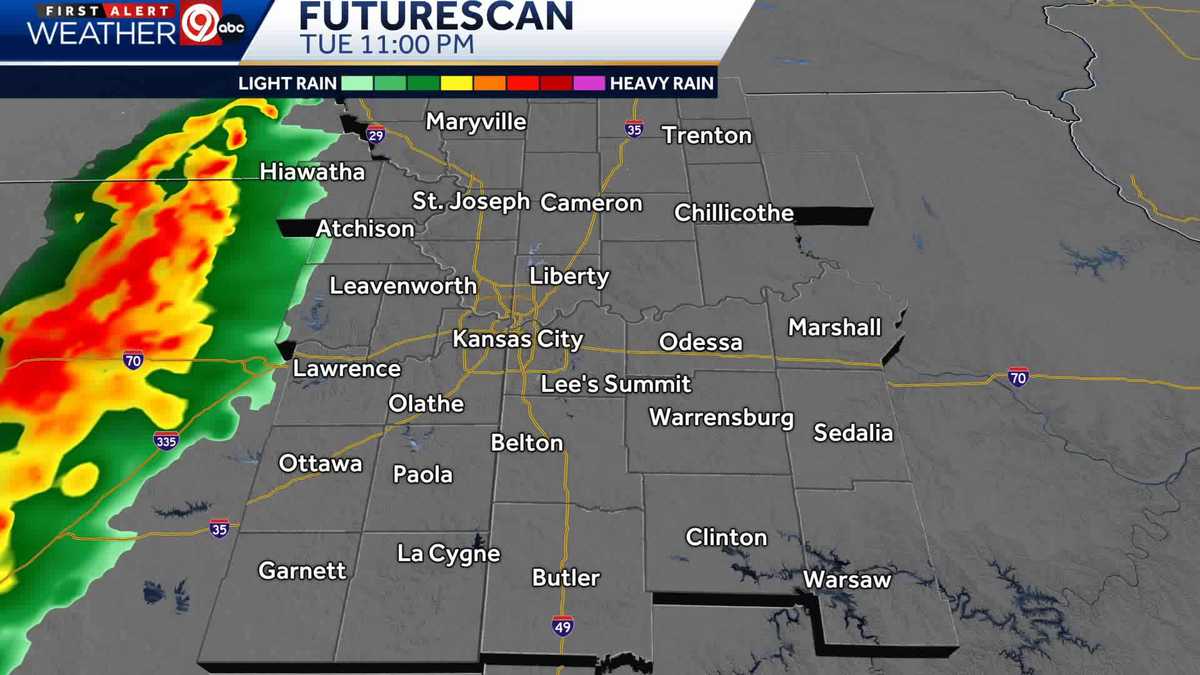 Kansas City may see fast-moving rain on radar Tuesday, Wednesday