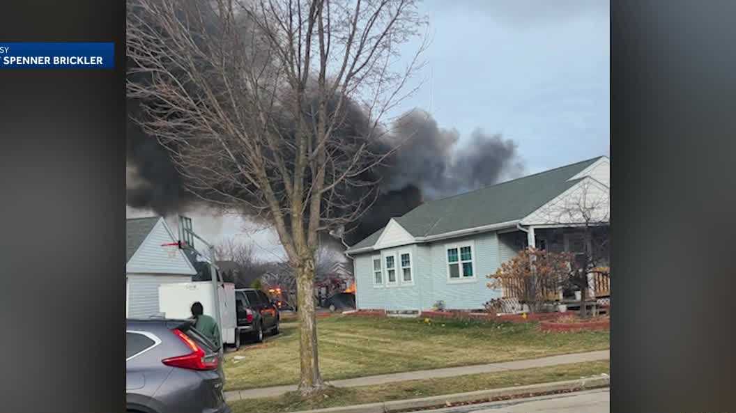 Crews respond to Christmas Day house fire in Waukesha