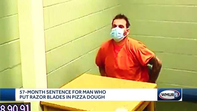 Man who put razor blades in pizza dough at stores sentenced - Vimarsana News