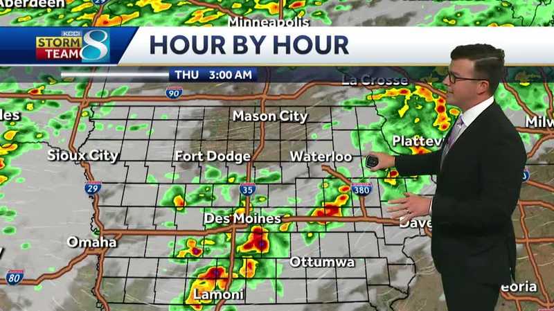 Iowa weather: Rain today brings a brief break in the heat and humidity